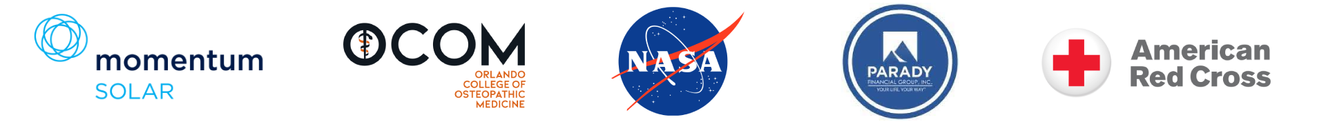 Client logos of organizations that live streamed events with Go LIVE